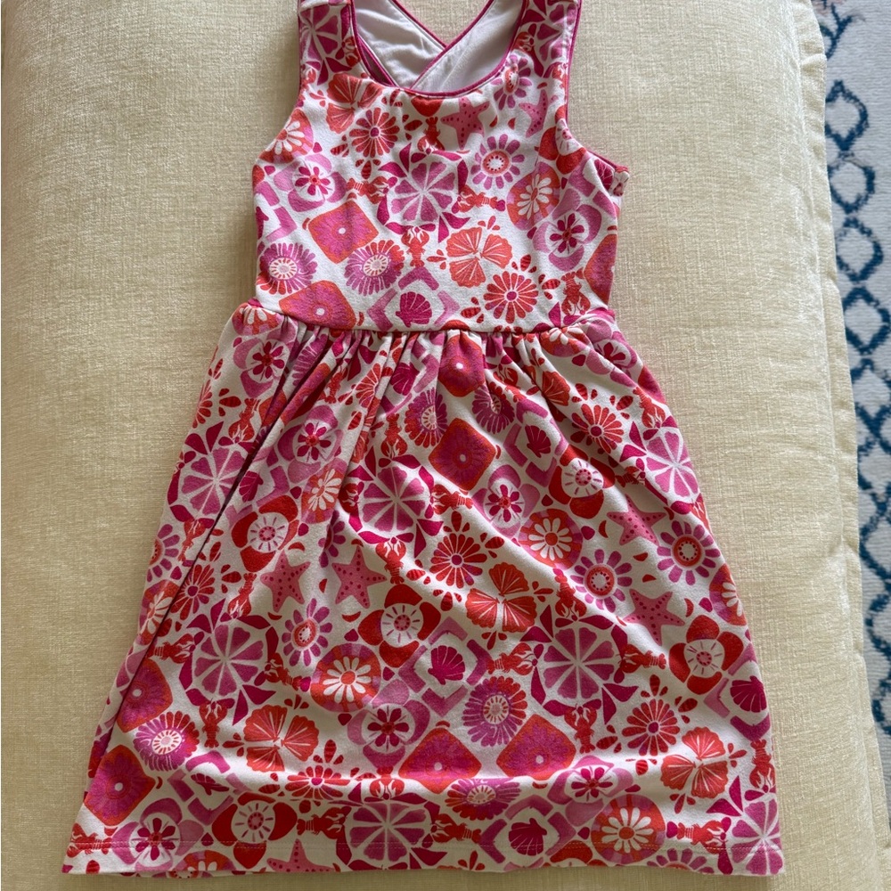 Little Sleepies Pink and Red Floral Dress